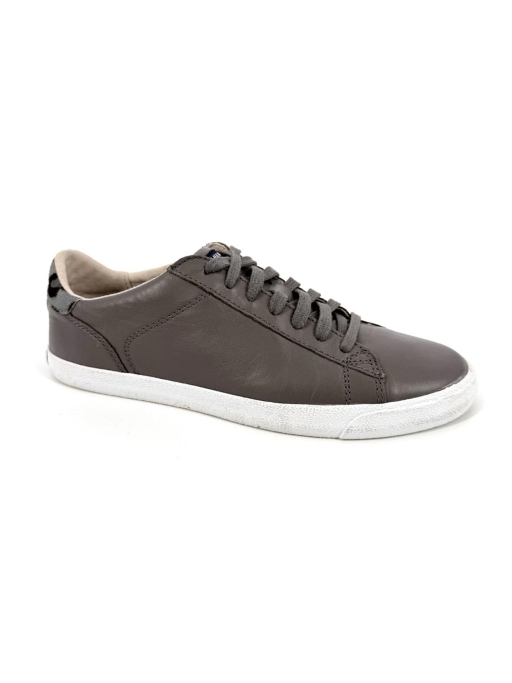 Cole Haan Carrie Sneakers Womens Size 7.5 Gray Leather Lace-up Court Shoes